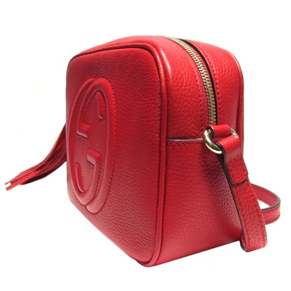 Gucci Leather Disco Bag in Red New with DUSTBAG - Picture 3 of 6